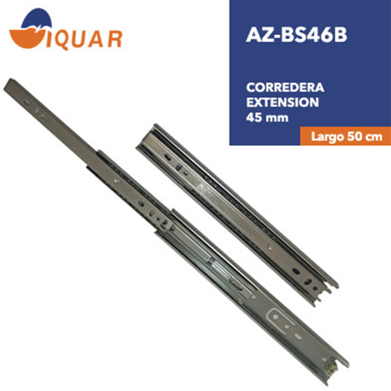 Corredera Extension 45mm ZP 1.0/1.0/1.2mm 20"(500MM) - Imagen 6