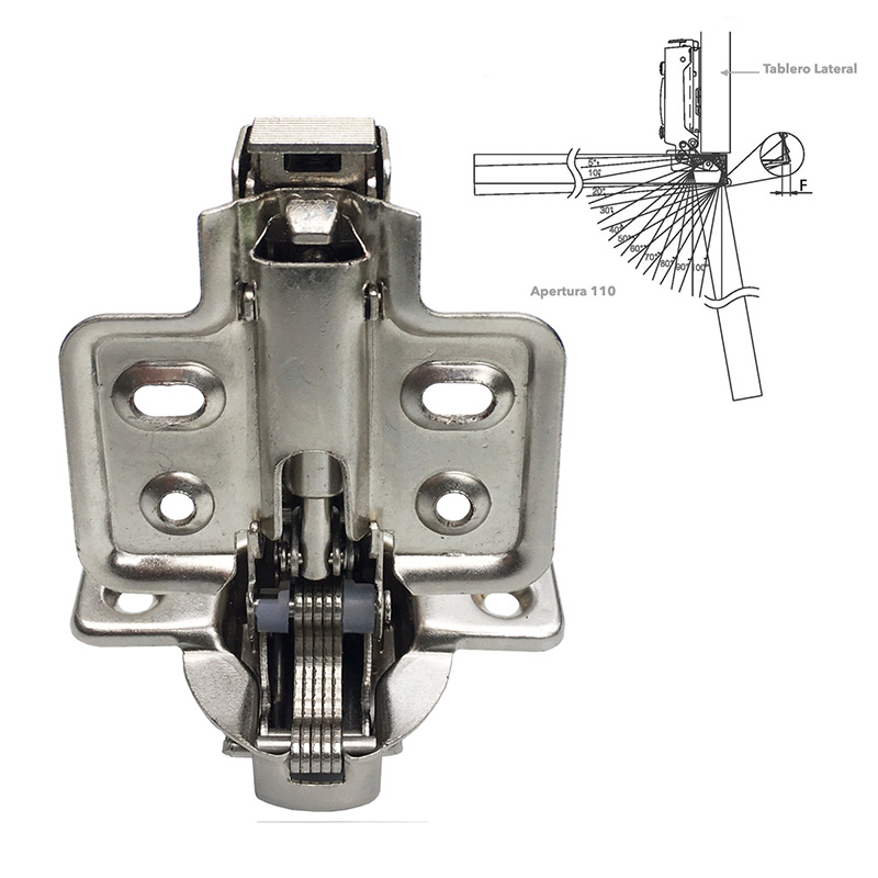 Bisagra Hidráulica de Cierre Suave RECTA - Imagen 12