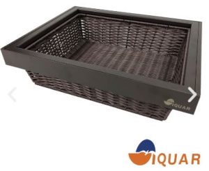 Cesta de Aluminio Tipo Rattán