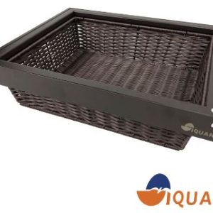 Cesta de Aluminio Tipo Rattán