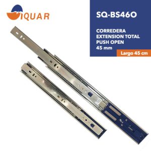 Corredera Extensión de Push Open 45mm ZINCADO 1.2/1.2/1.4mm 45CM